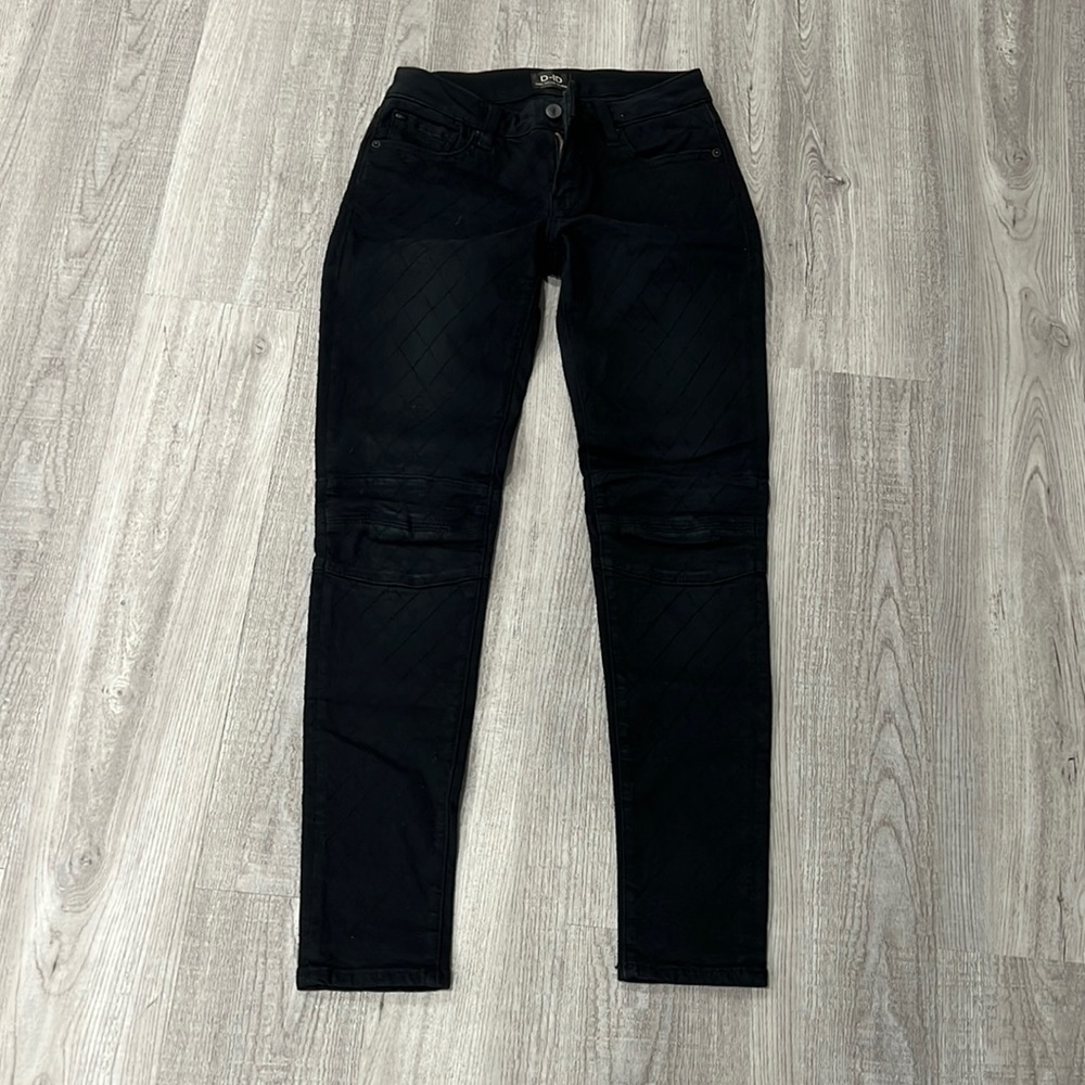 Quilted detail skinny jeans